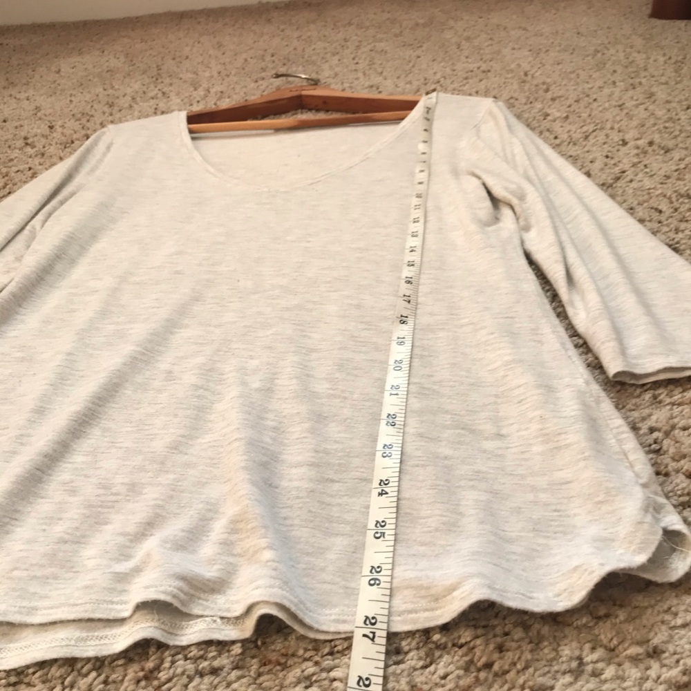 Max studio | grey and cream heathered top - Picture 8 of 10